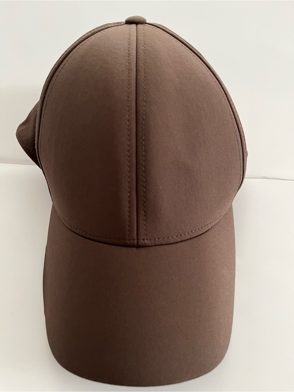 Aritzia Babaton Brown Minimalist Crest Back Baseball Hat - O/S